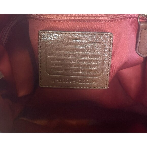 Coach Phoebe Madison Boho Leather Shoulder Bag Brown - Picture 8 of 14